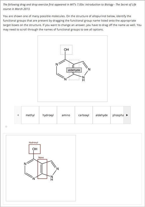 Image of a drag and drop problem