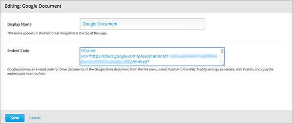The Google Drive file editor.